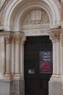 Temple d'Angers affiche Accueil exils